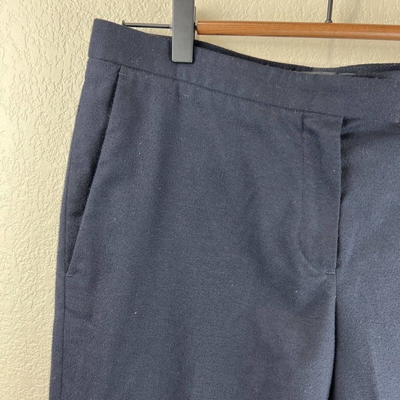 Maje Wool Pants Women 38 Dark Navy Blue Slacks Career Work Classic - Picture 2 of 15